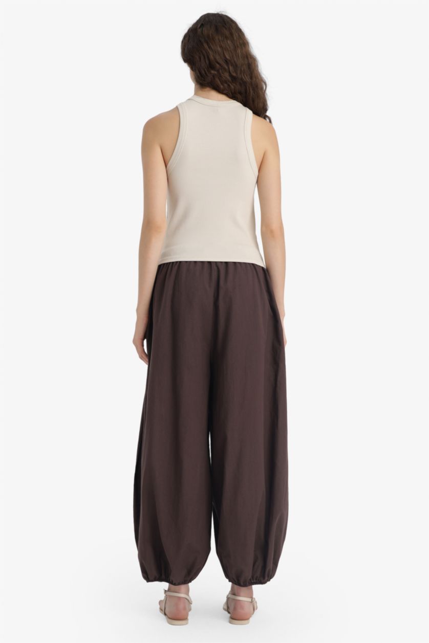 Women Brown Normal Waist Trousers