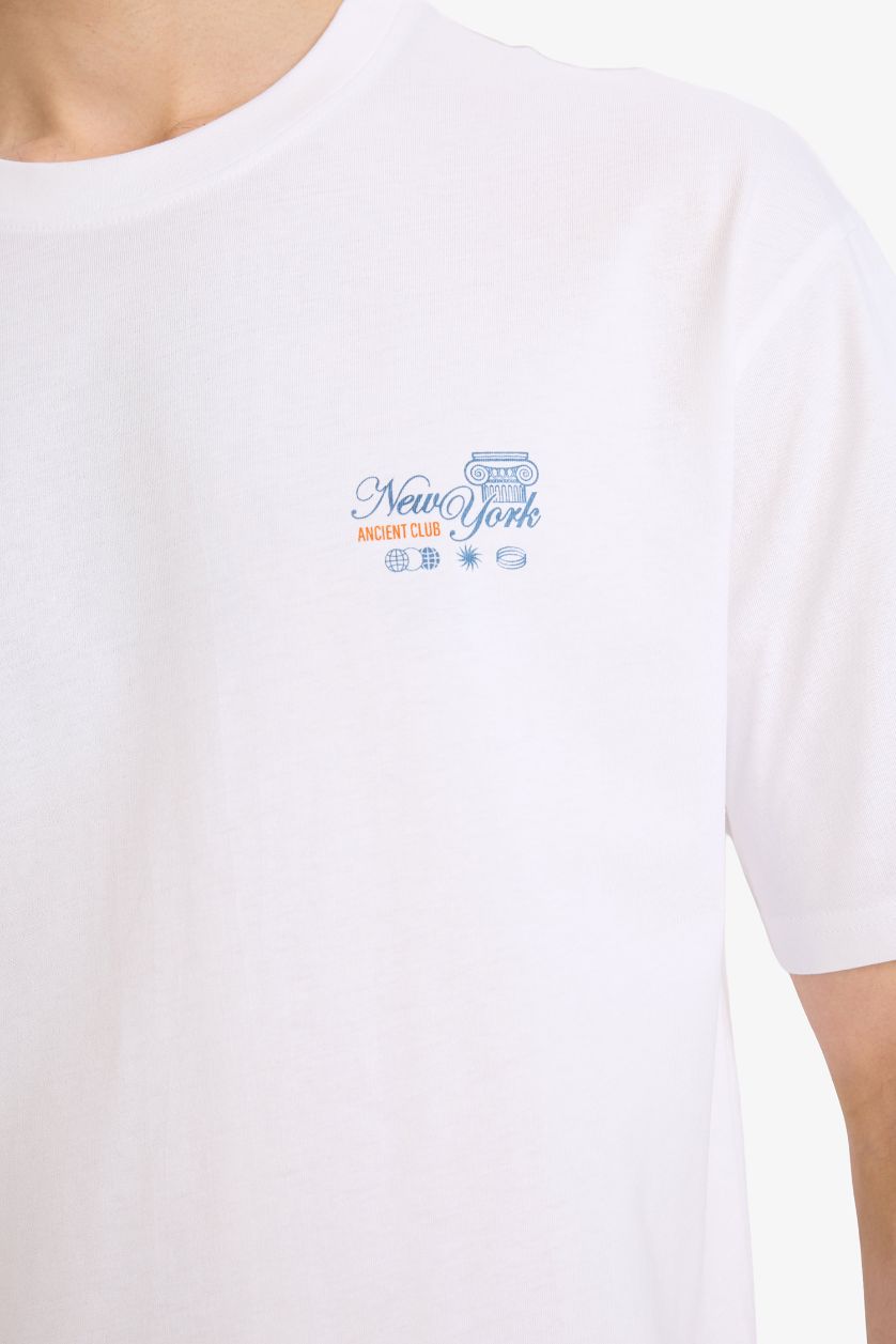 MAN White Boxy Fit Short Sleeve T-Shirt