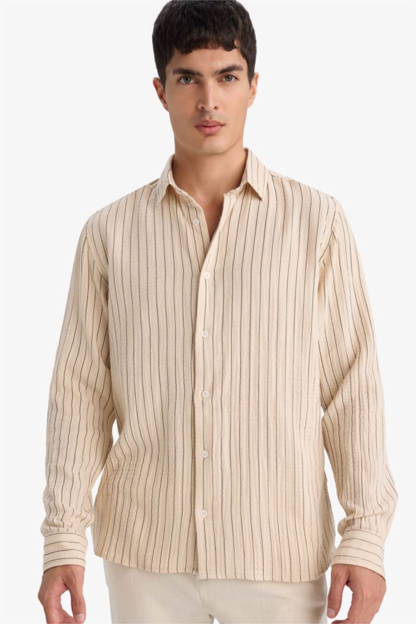 MAN Beige Cotton Shirt