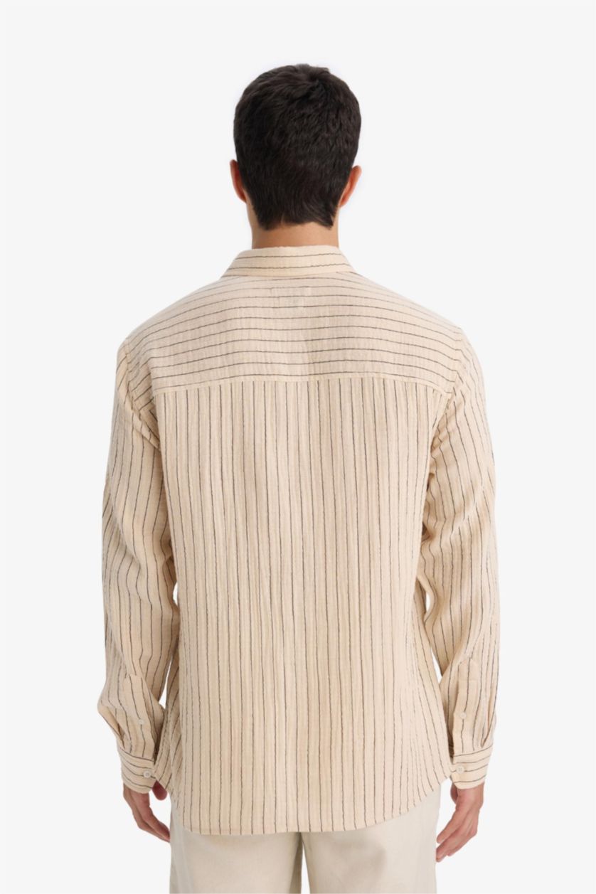 MAN Beige Cotton Shirt