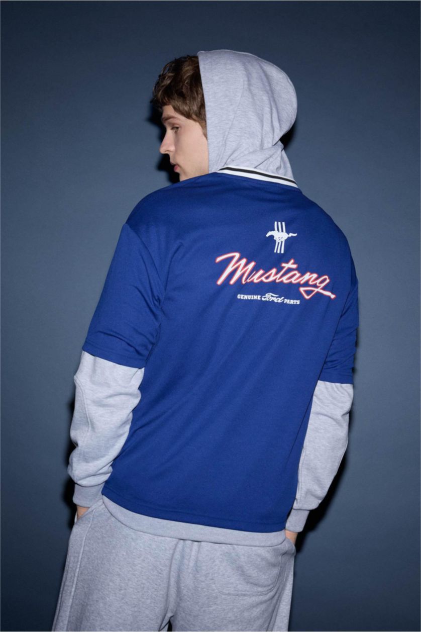 Erkek Saks Ford Motor Company Loose Fıt Tişört