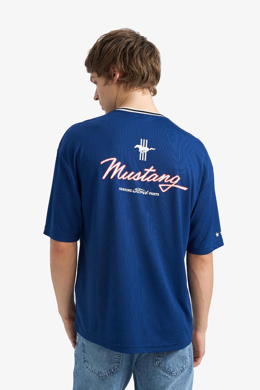 Erkek Saks Ford Motor Company Loose Fıt Tişört