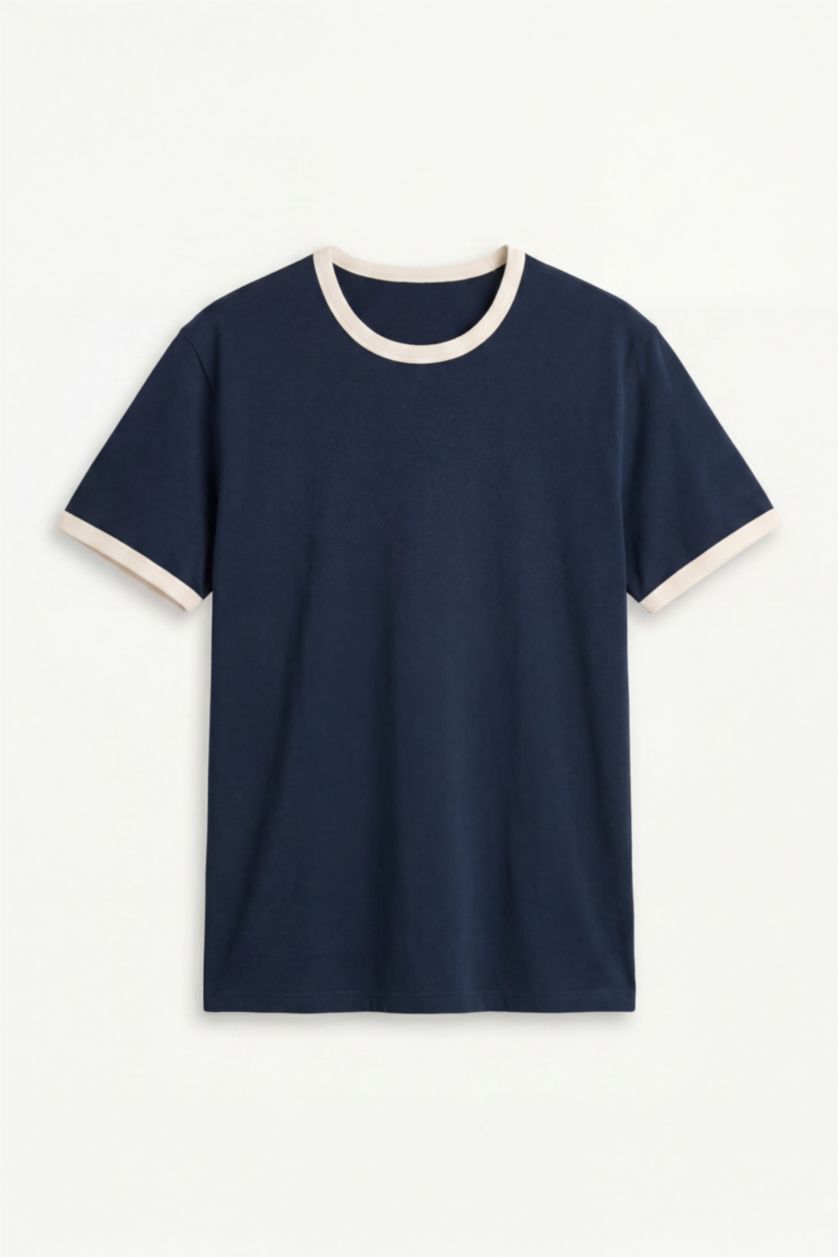Men NAVY Cotton T-Shirt
