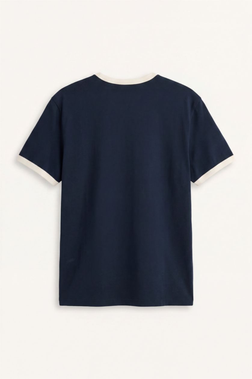Men NAVY Cotton T-Shirt
