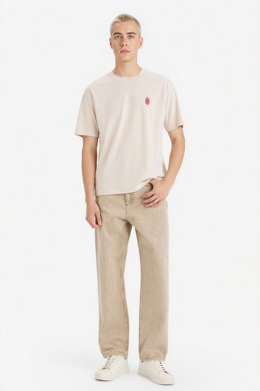 MAN Stone Boxy Fit Crew Neck Short Sleeve T-Shirt