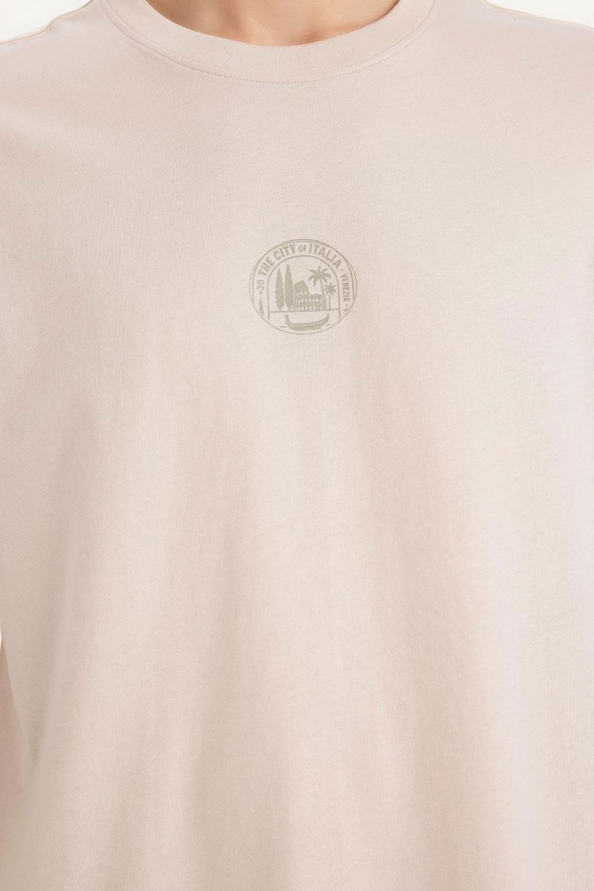 MAN Stone Boxy Fit Crew Neck Short Sleeve T-Shirt