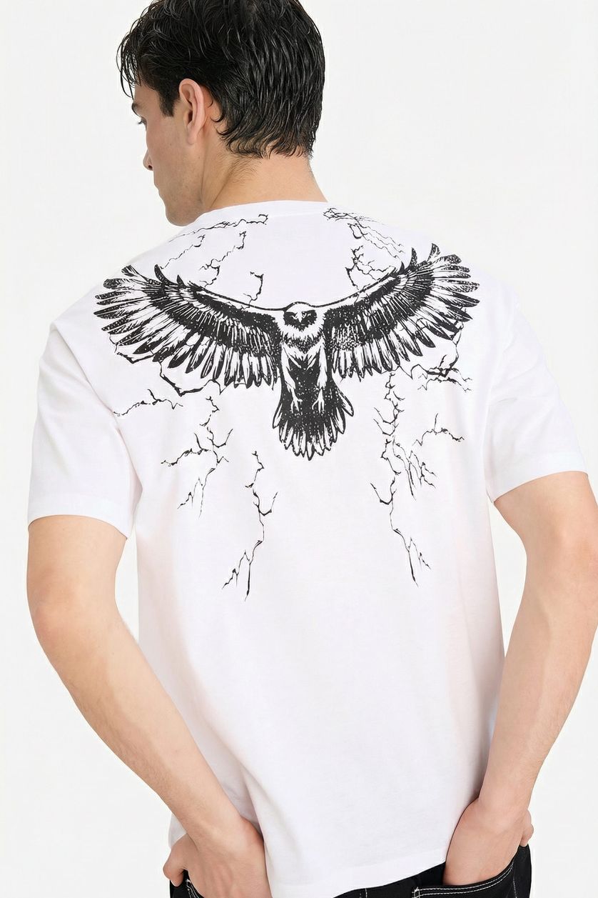 MAN White Boxy Fit Crew Neck Short Sleeve T-Shirt