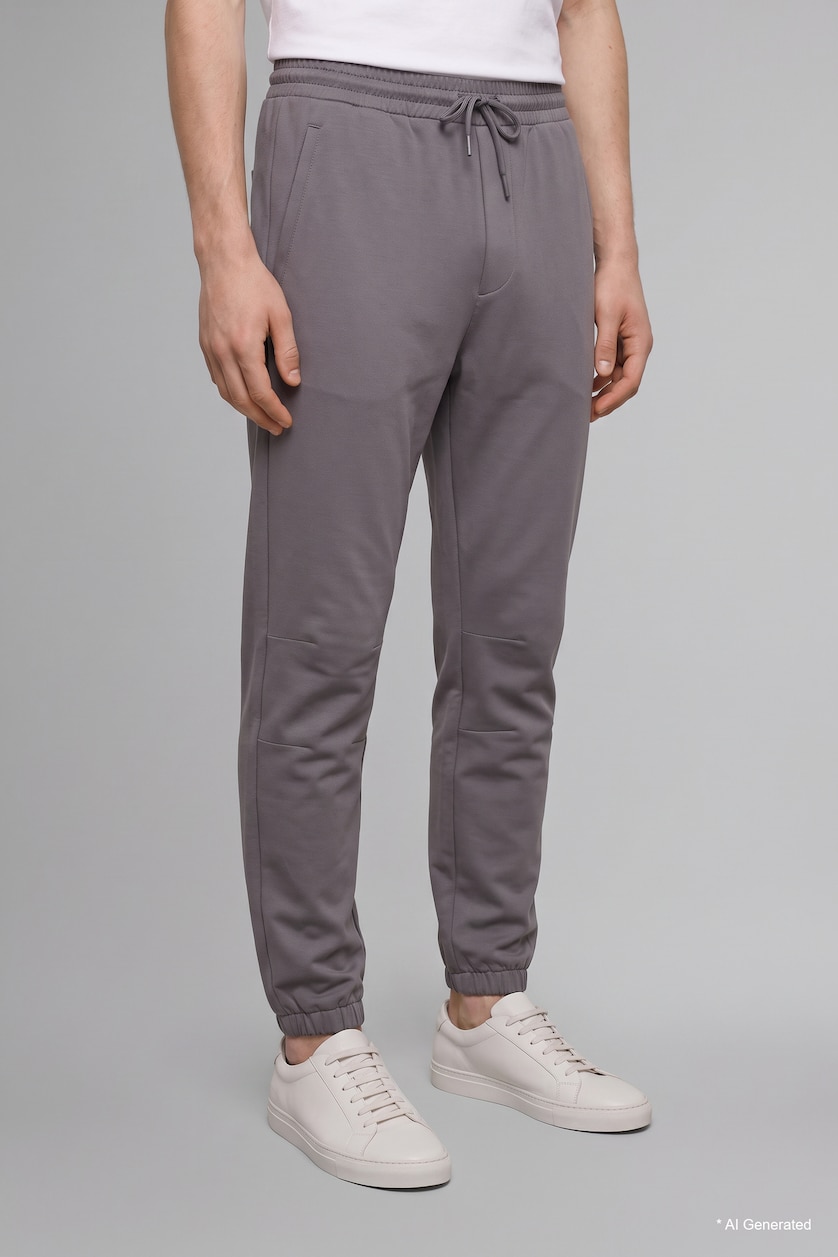 Erkek Gri Regular Fit Pantolon