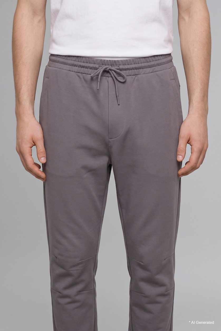 Erkek Gri Regular Fit Pantolon