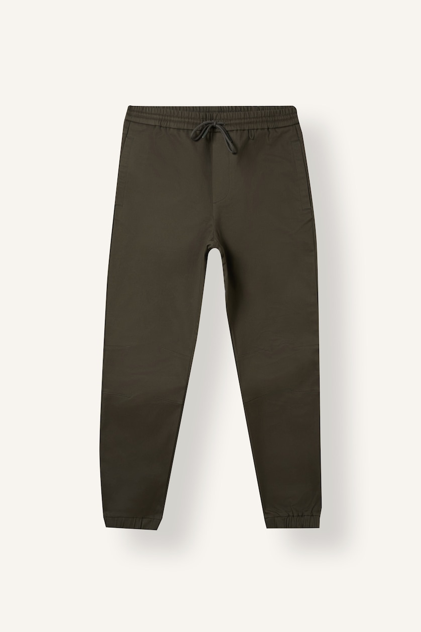 HOMME Kaki Pantalon long Coupe régulière