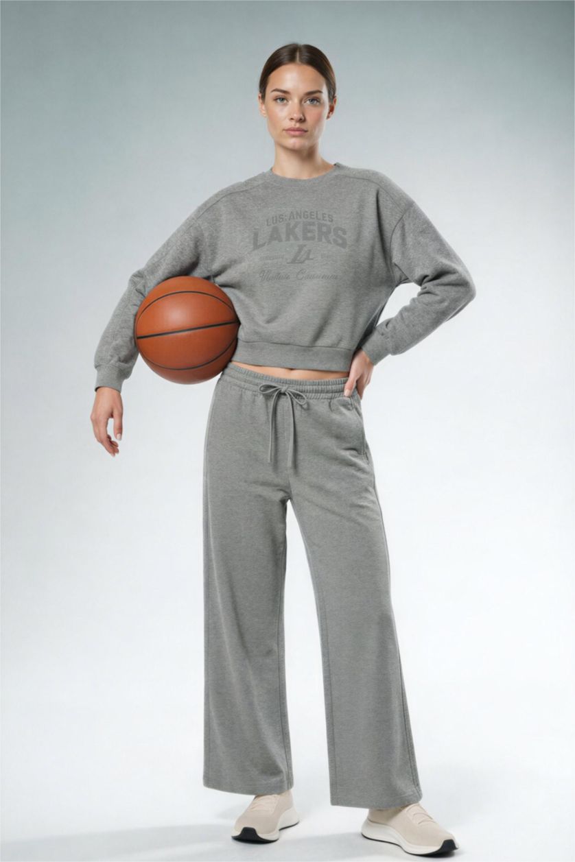 Kadın Grimelanj Aırtech NBA Los Angeles Lakers Wide Leg Eşofman Altı