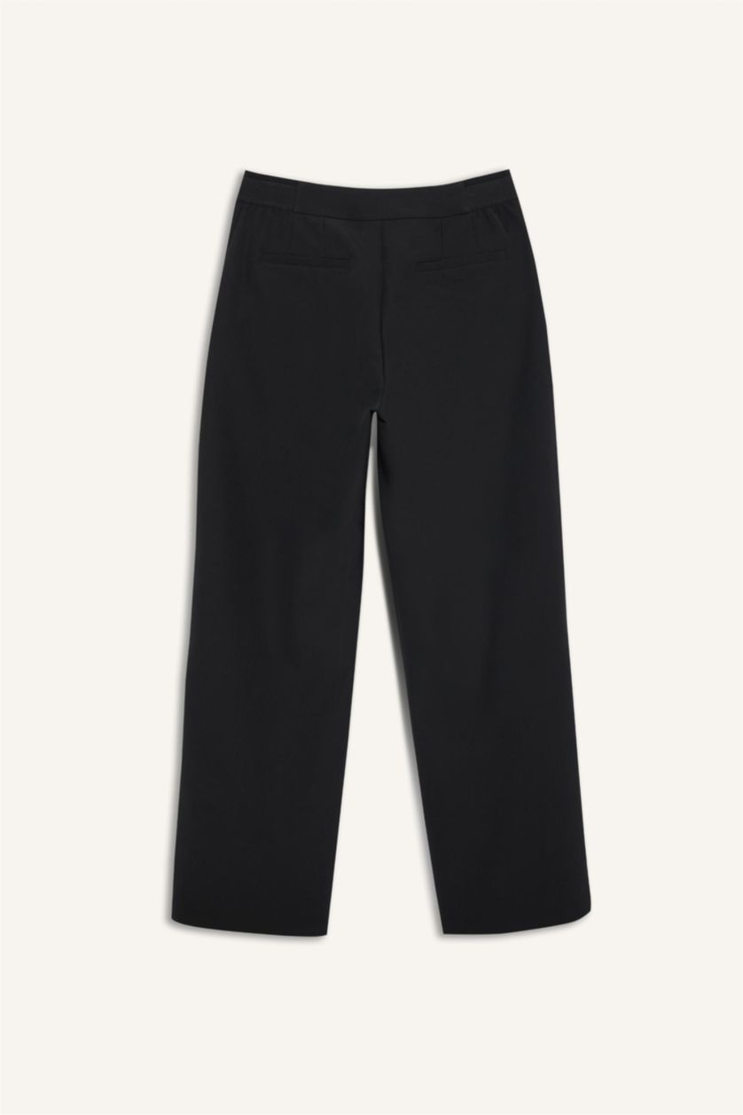 Женщины Черный Тканые брюки Standard Fit