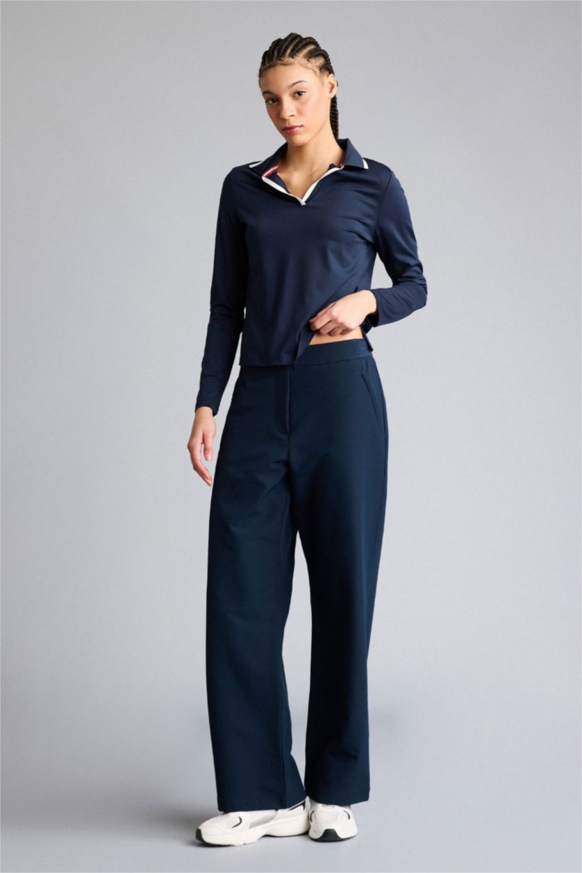 Женщины Синий Тканые брюки Standard Fit