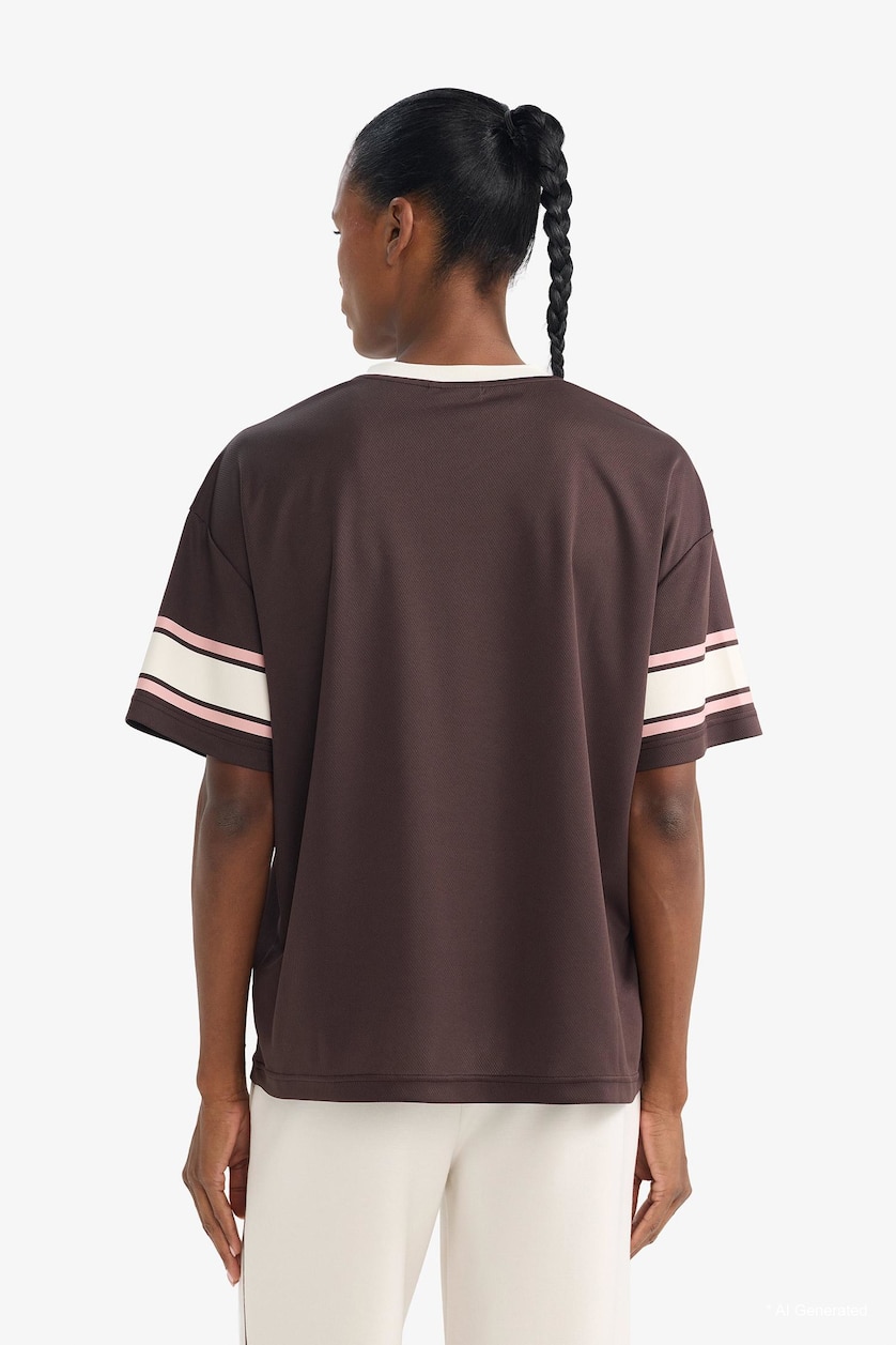 WOMAN Brown NBA Los Angeles Lakers Oversize Fit Tulle T-Shirt