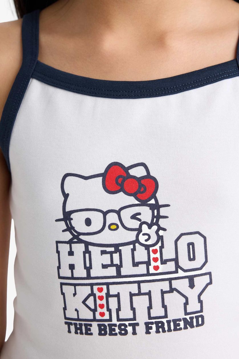 Kız Çocuk - Genç Kız Beyaz Hello Kitty Atlet Kız Çocuk