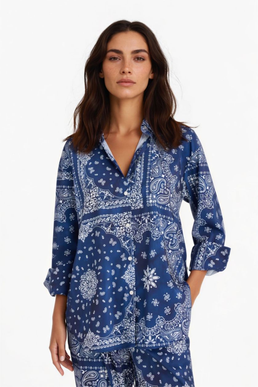 Kadın Lacivert Plaj Kıyafeti