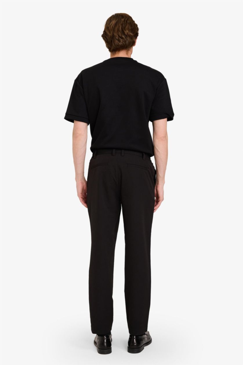 MAN Black Tailored Fit Trousers