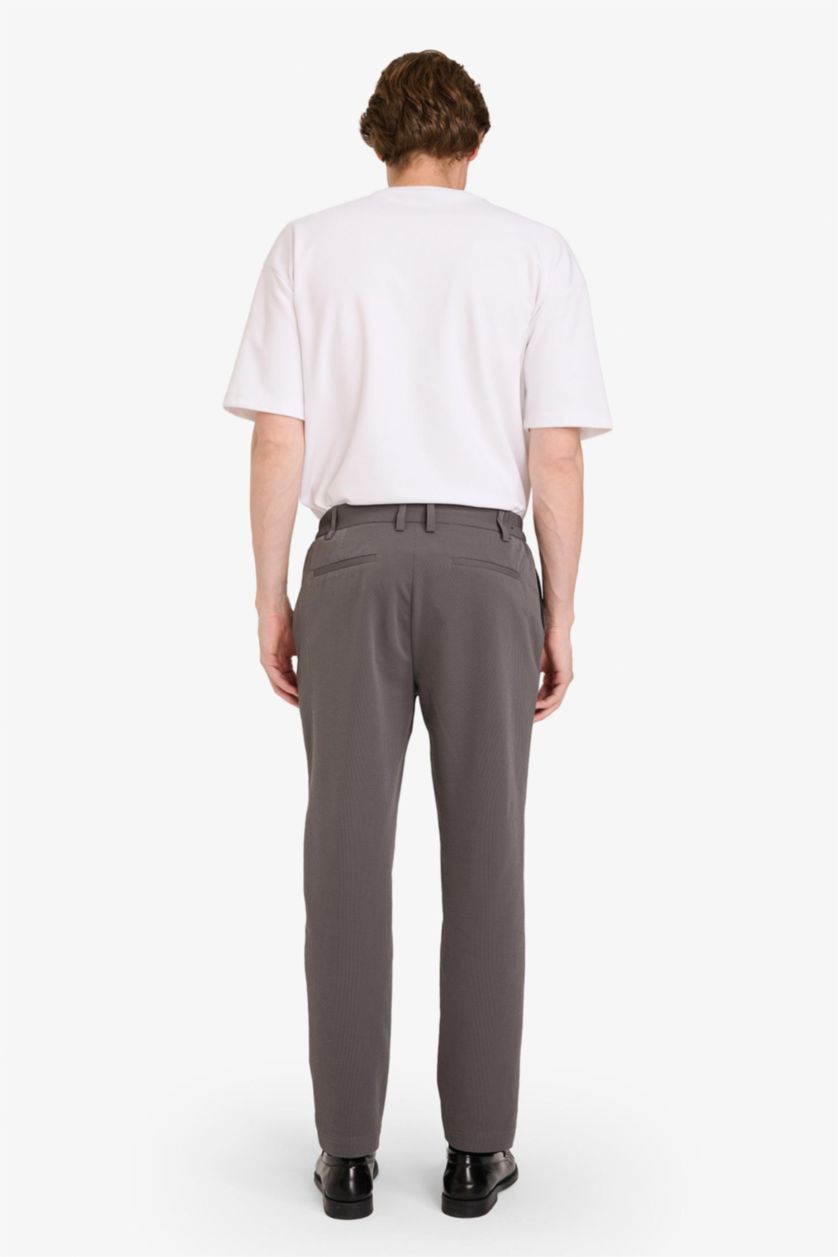 HOMME Gris Pantalon Coupe ajustée