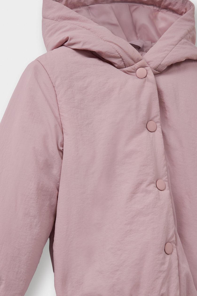 طفلة صغيرة زهري جاكيت مطر مقاوم للماء للرضع بناتي