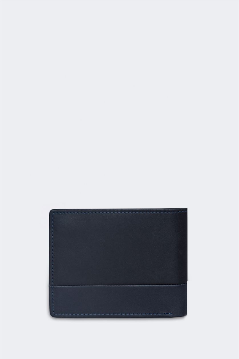 رجالي كحلي محفظة جلد رجالي