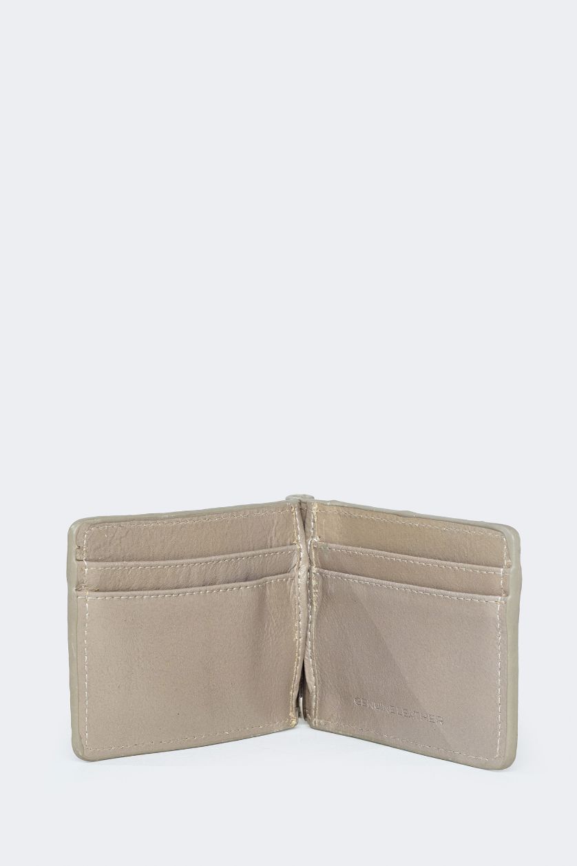 MAN Beige Man Leather Wallets