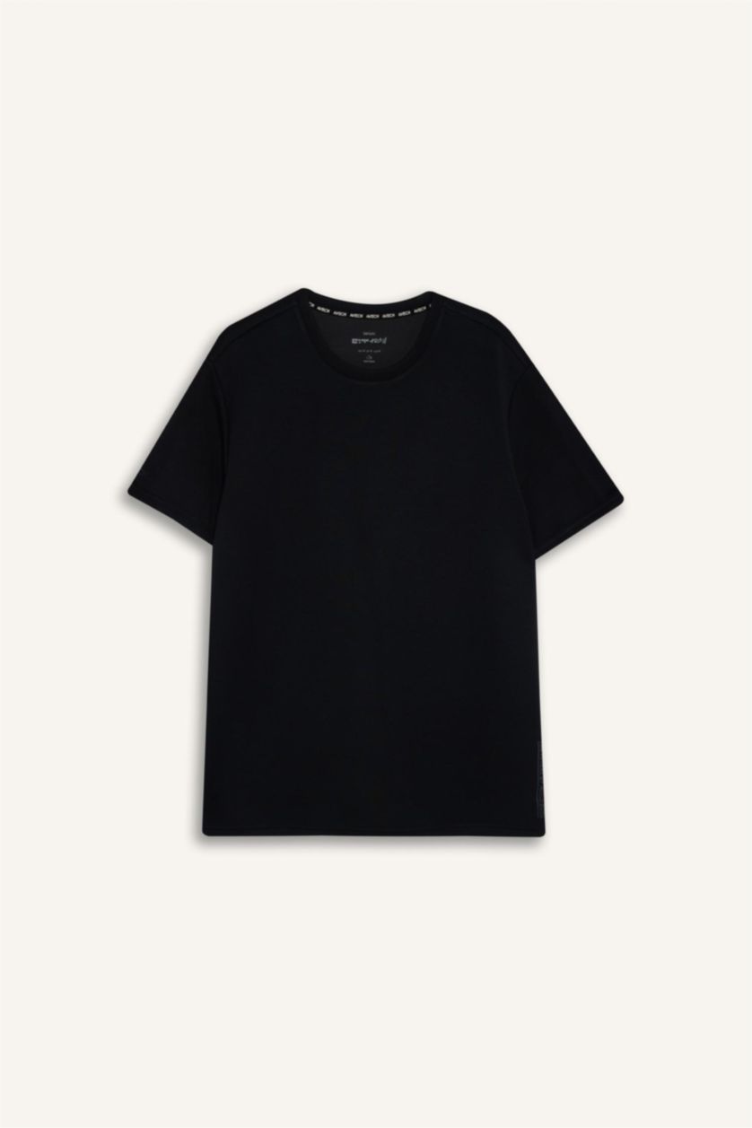 HOMME Noir T-shirt à manches courtes Coupe standard