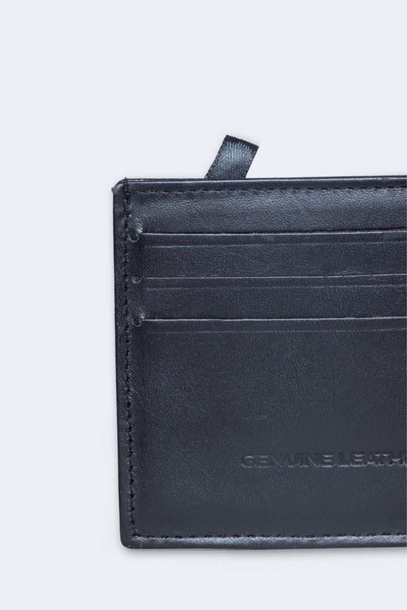MAN Black Man Leather Business Card Wallet
