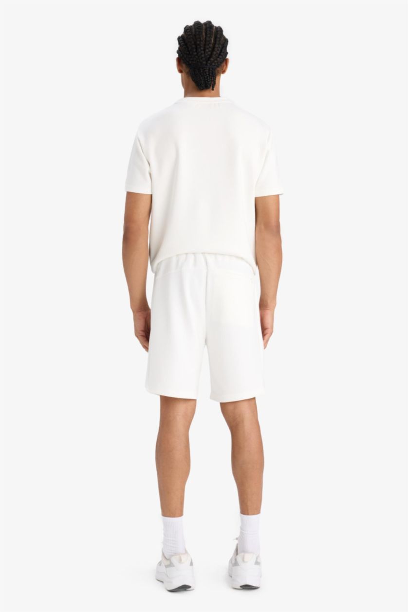 HOMME Écru Short de sport en modal Coupe standard de DeFactoFit