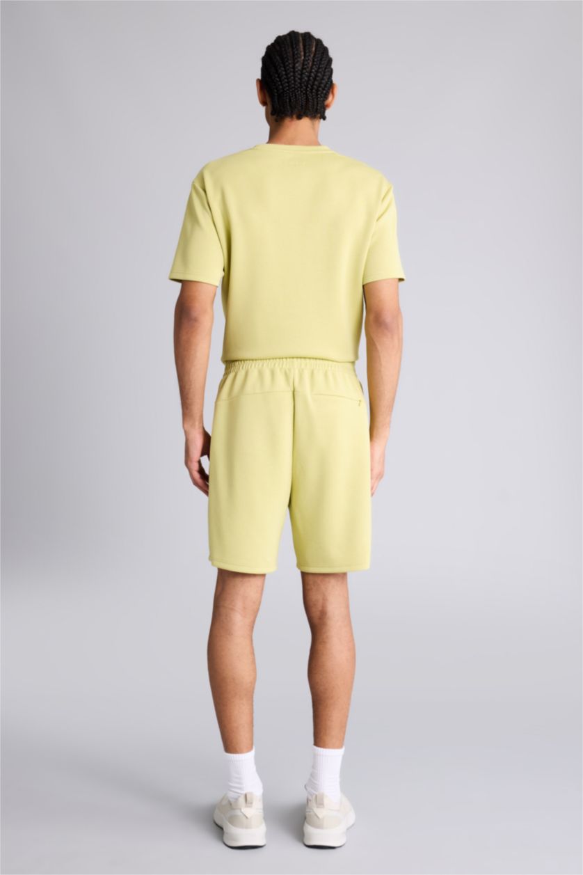 Erkek Açık Yeşil Sporcu Kısa Paça Modal Şort