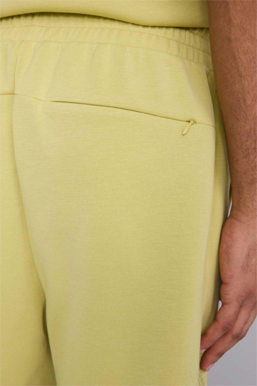 Men Light Green Standard Fit modal Printed Short Leg Shorts