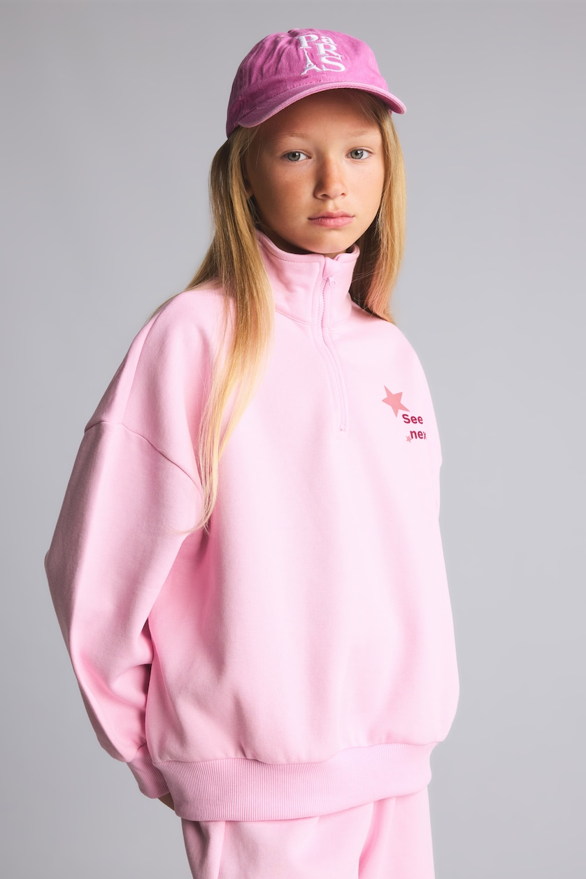 Young Girls - Teen Girls Pink Woman 2 piece Slogan Set