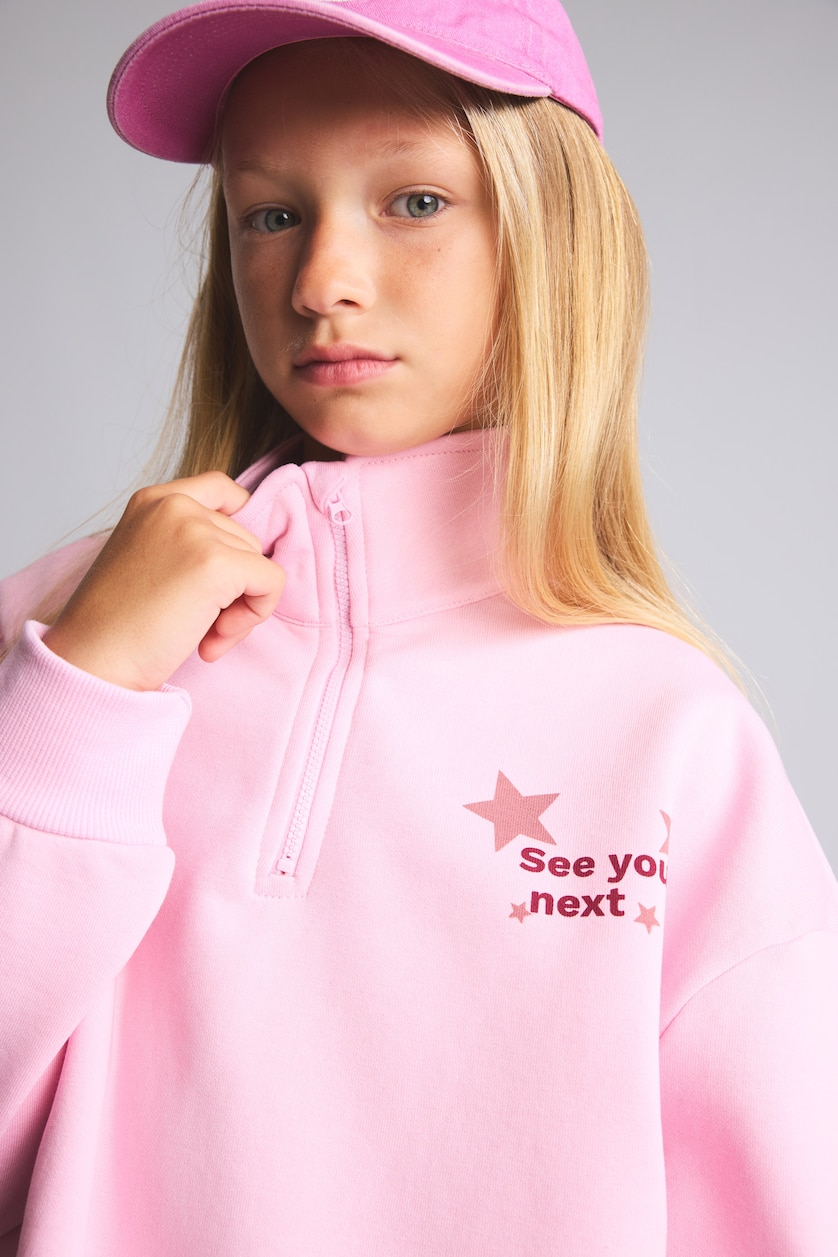 Young Girls - Teen Girls Pink Woman 2 piece Slogan Set