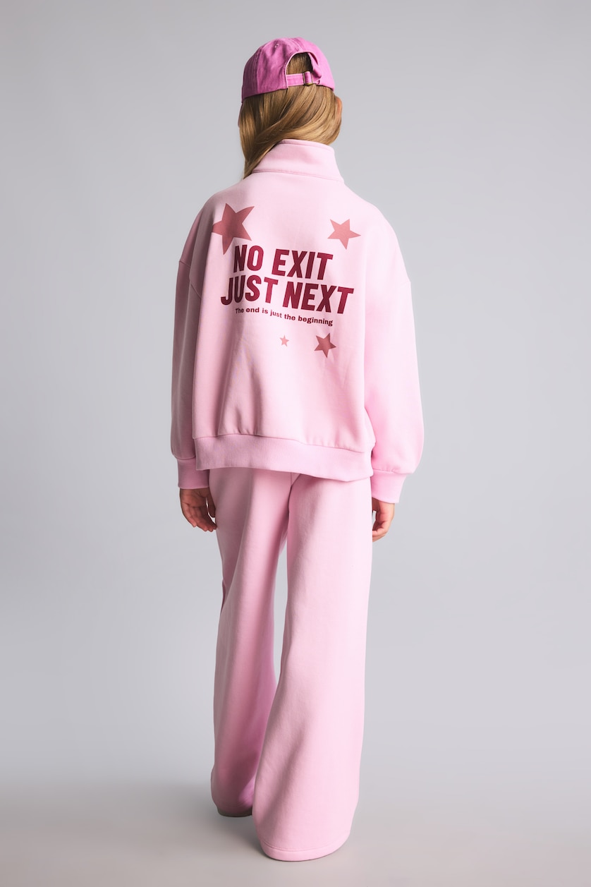 Young Girls - Teen Girls Pink Woman 2 piece Slogan Set