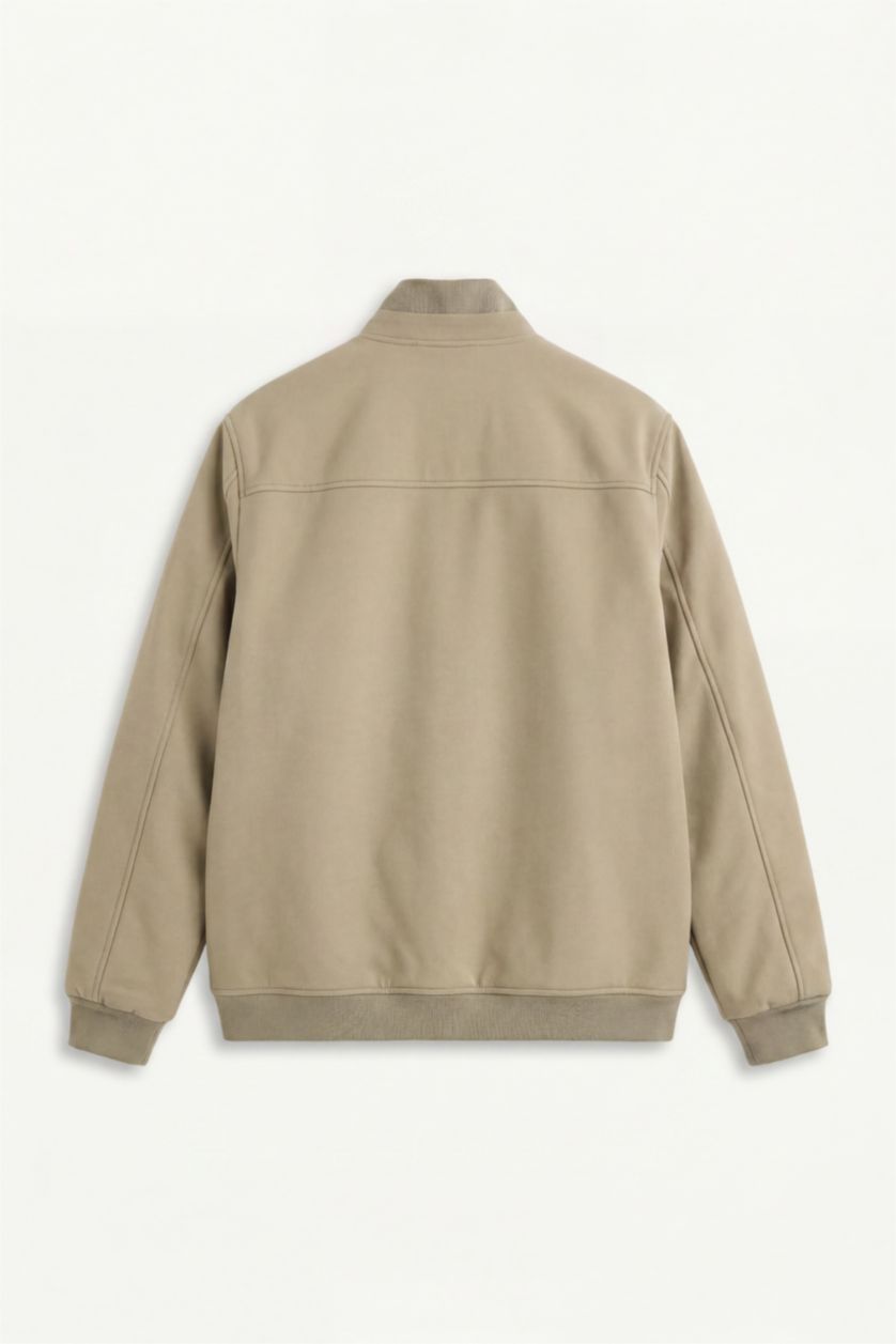Men Khaki Waterproof Zip-Up Jacket