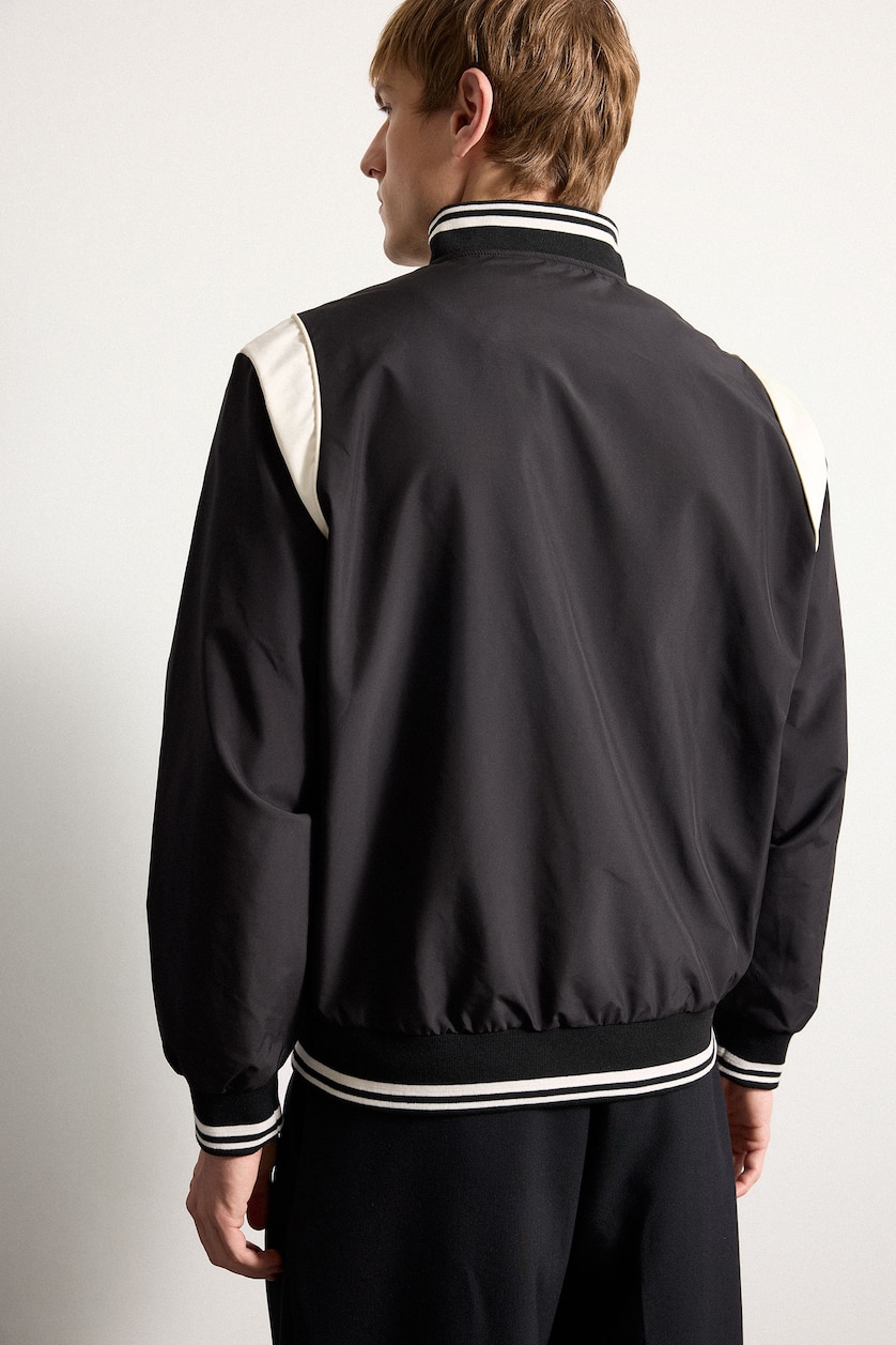 Мужчины Черный Водоотталкивающая куртка Oversize