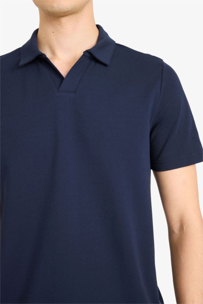 MAN NAVY Regular Fit Short Sleeve Polo T-Shirt