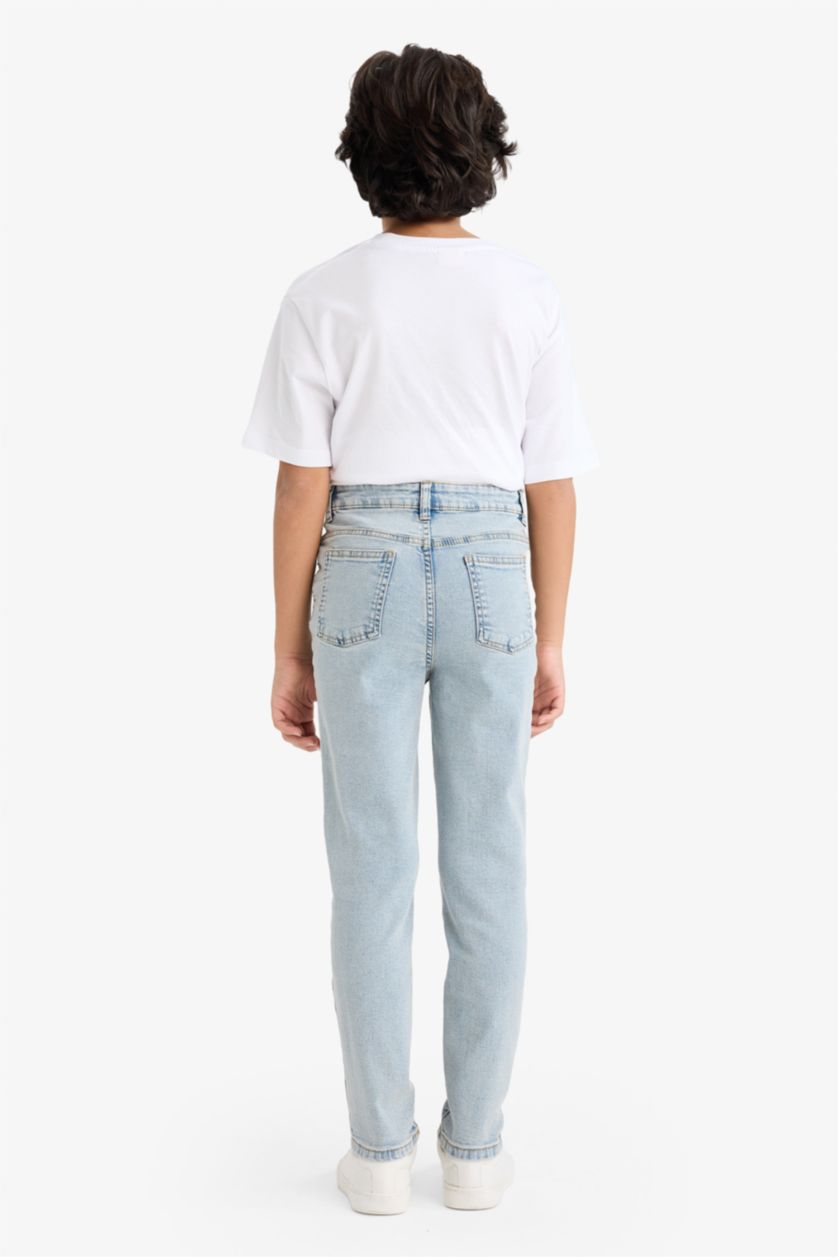 BOYS & TEENS Light Blue Slim Fit Denim Trousers