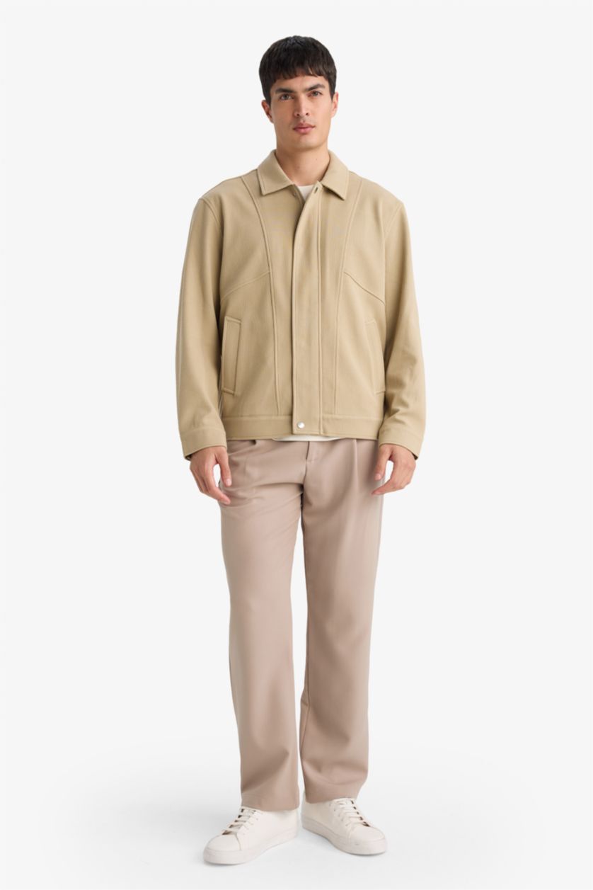 MAN Beige Regular Fit Puffer Jacket