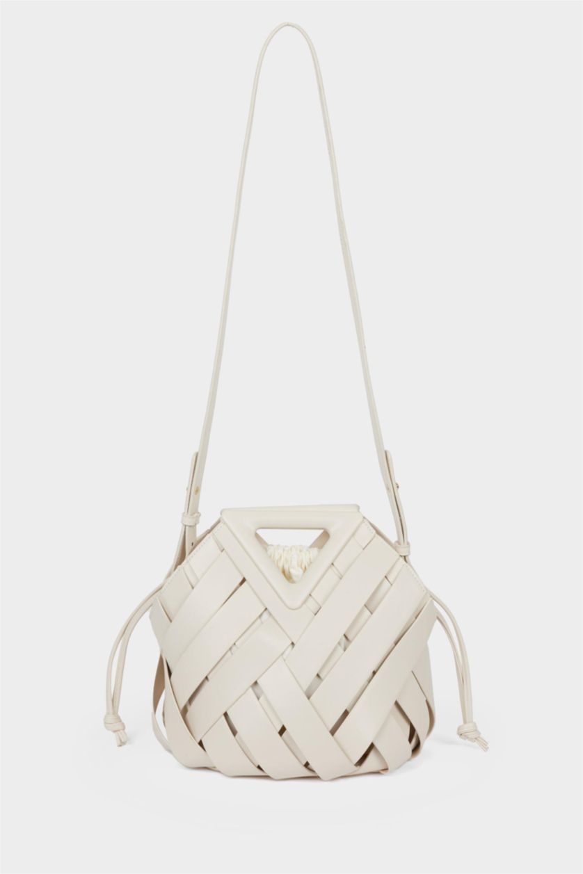 Kadın Bej DCEY x DeFacto Kadın Suni Deri Çapraz Çanta