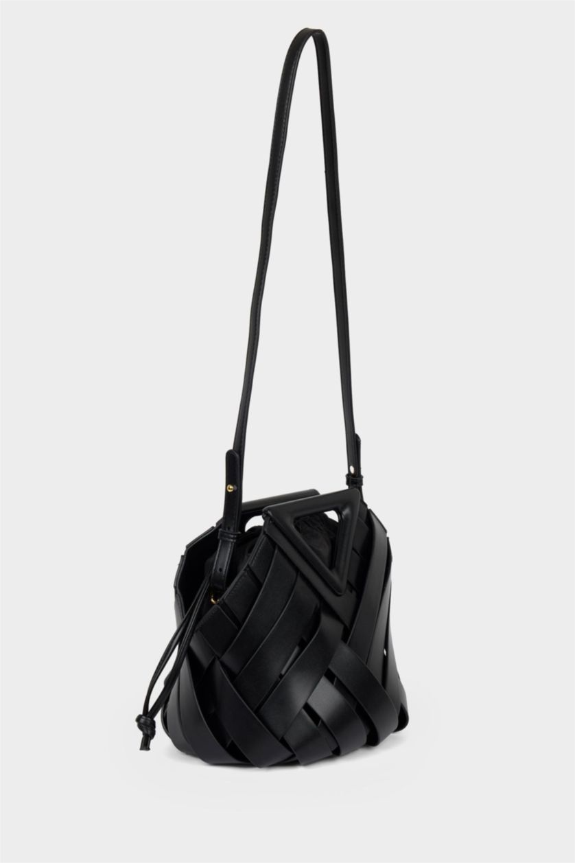 Kadın Siyah DCEY x DeFacto Kadın Suni Deri Çapraz Çanta