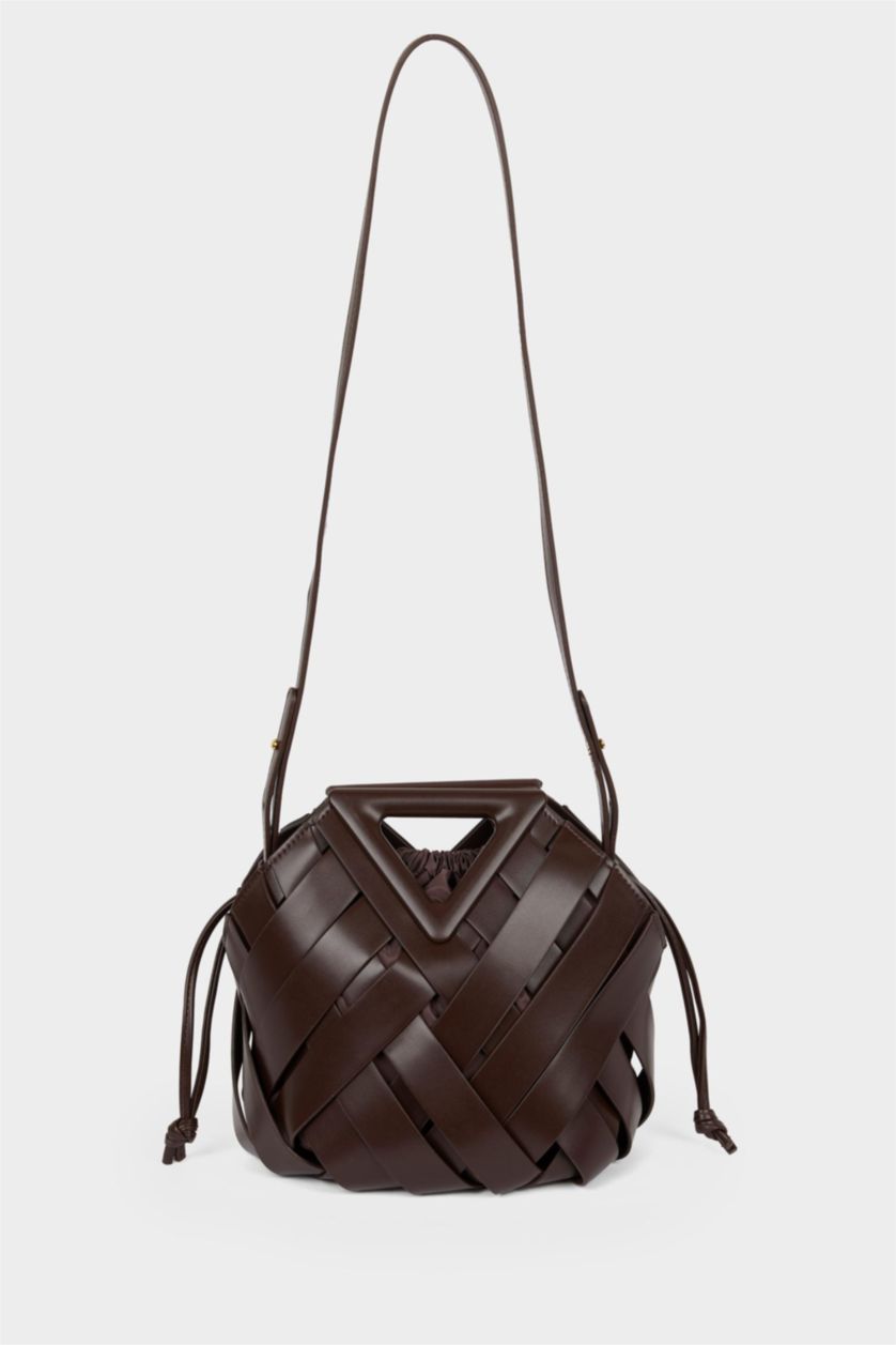 Kadın Kahve DCEY x DeFacto Kadın Suni Deri Çapraz Çanta