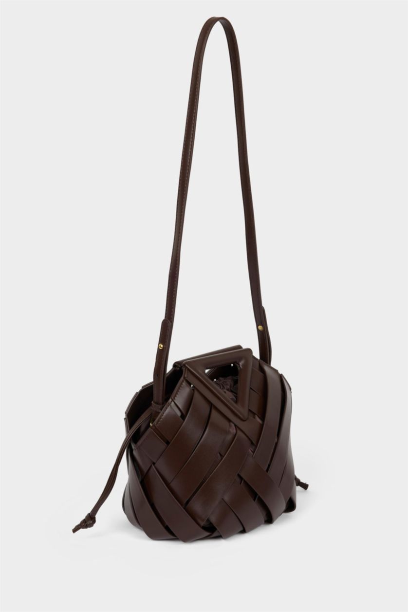 Kadın Kahve DCEY x DeFacto Kadın Suni Deri Çapraz Çanta