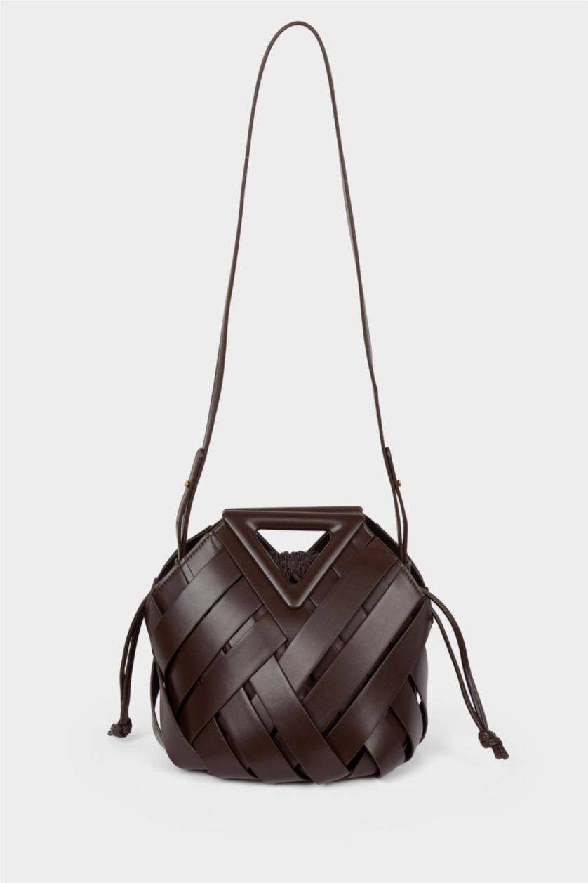 Kadın Kahve DCEY x DeFacto Kadın Suni Deri Çapraz Çanta