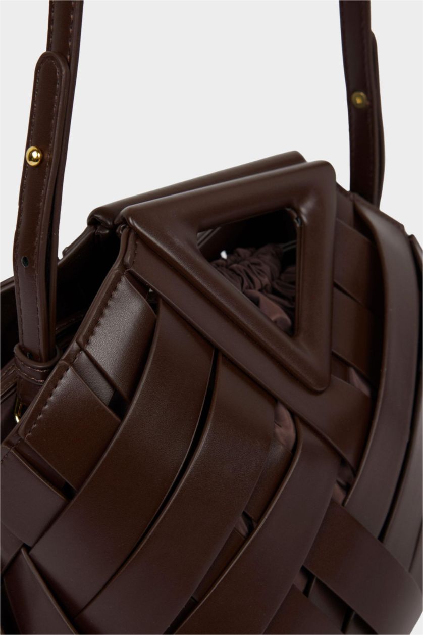 Kadın Kahve DCEY x DeFacto Kadın Suni Deri Çapraz Çanta