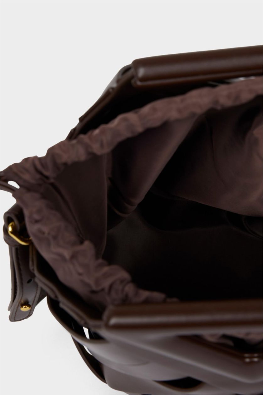 Kadın Kahve DCEY x DeFacto Kadın Suni Deri Çapraz Çanta