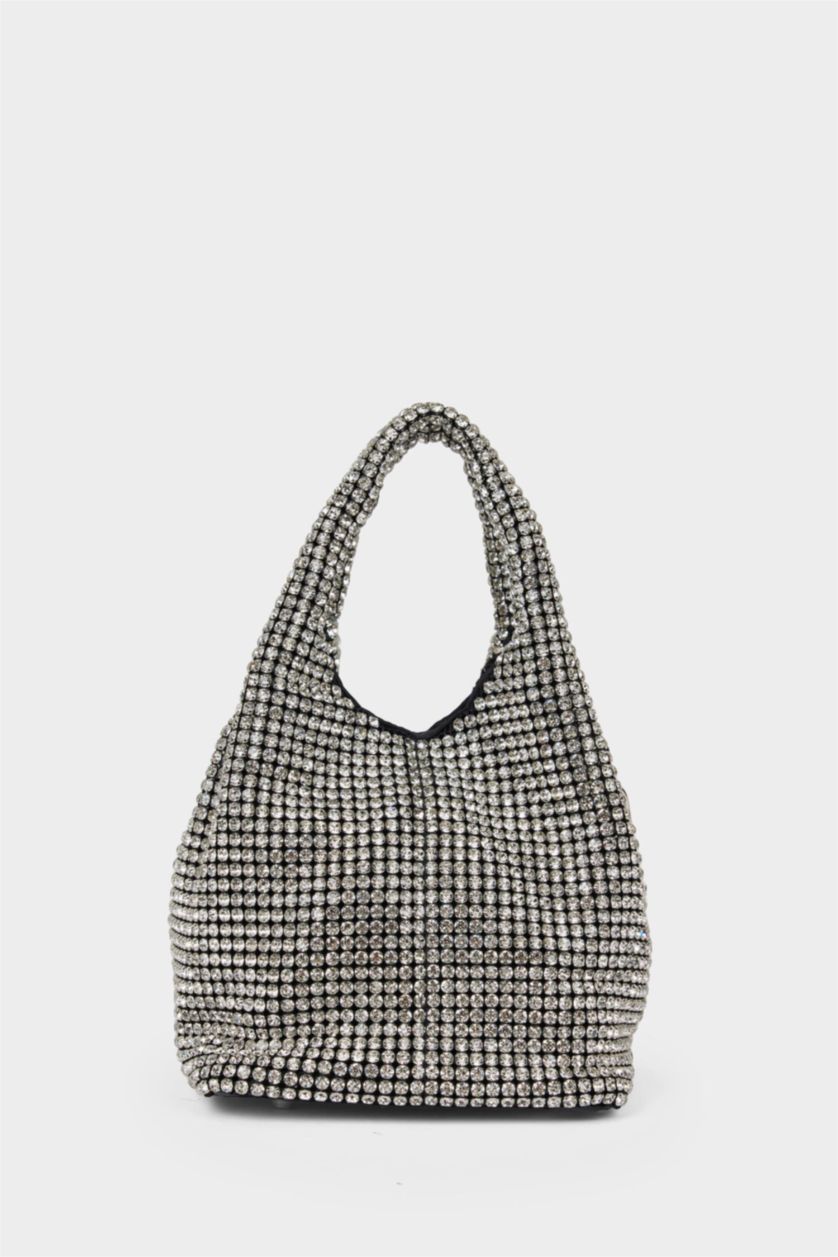 Kadın Gümüş DCEY x DeFacto Kadın Payetli Zincir Askılı Çapraz Çanta