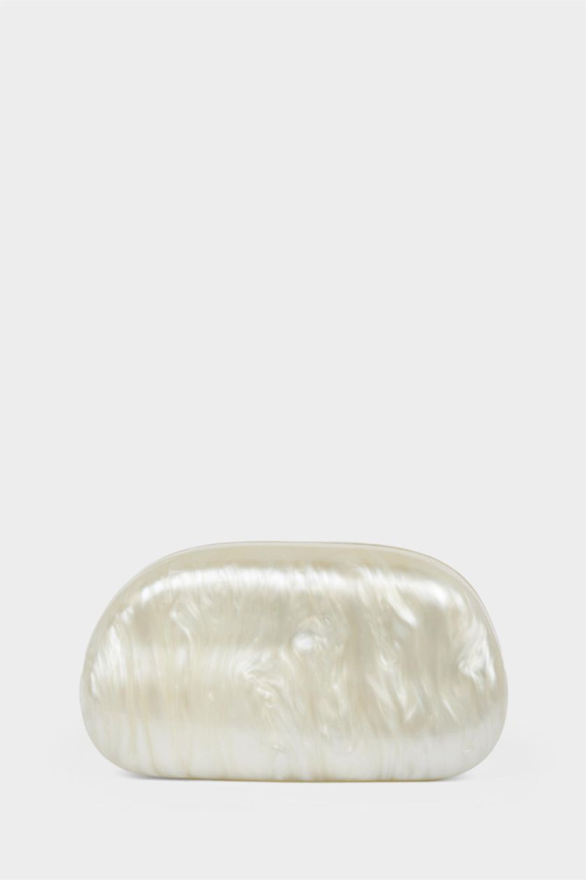 Kadın Beyaz DCEY x DeFacto Kadın Sedef Görünümlü El Çantası