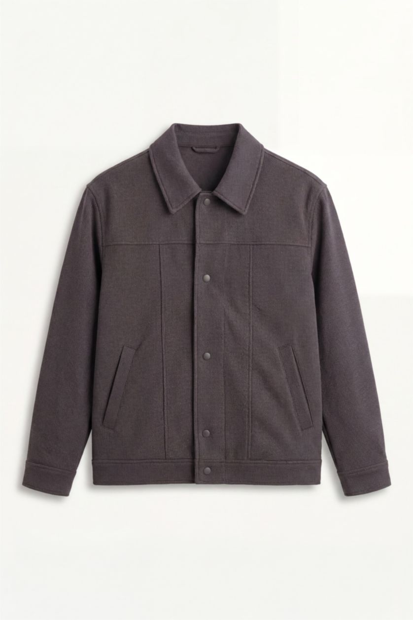 MAN Anthracite Polo Neck Jacket