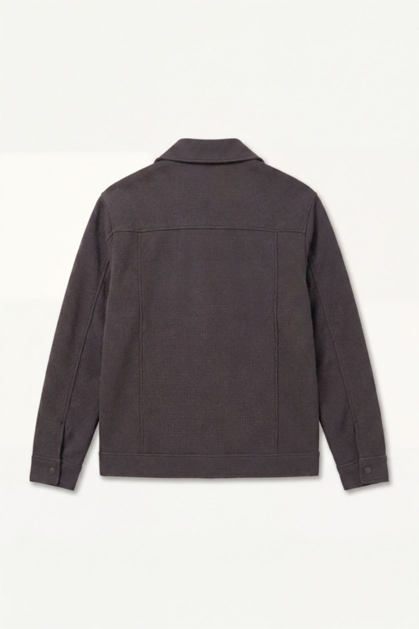 MAN Anthracite Polo Neck Jacket