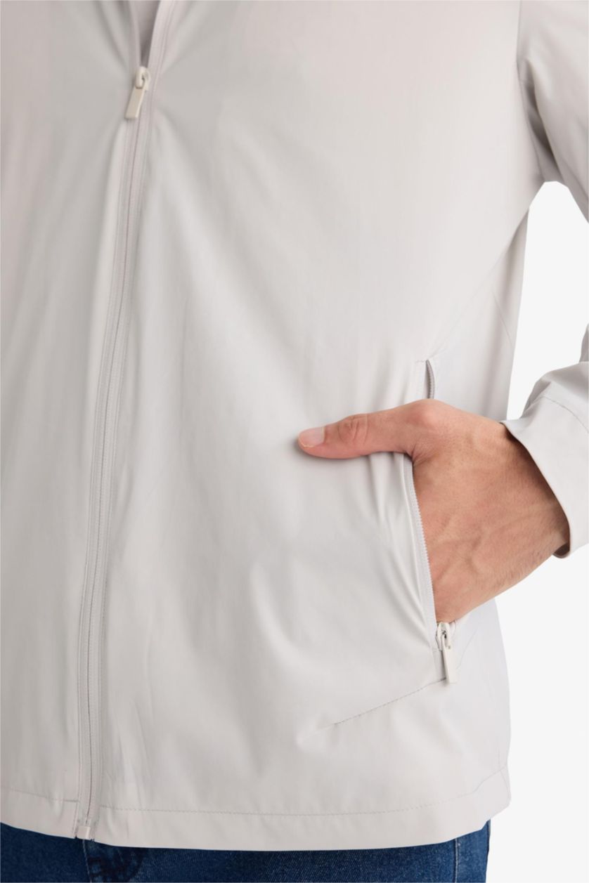 MAN Stone Regular Fit Turtle Neck Zip-Up Jacket